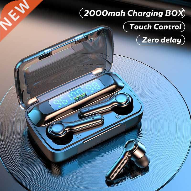 Wireless Headphones TWS Bluetooth 5.1 Earphones 2000mAh Spor图片