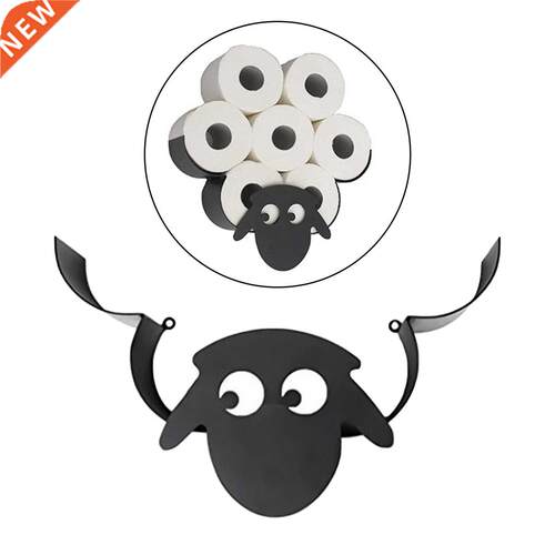 Sheep Tolet Paper Roll Holder ron Wall Mounted or Free