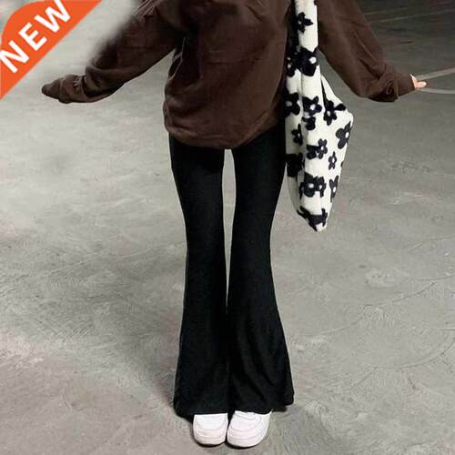 Straight leg pants Harajuku solid color warm pocket size bel