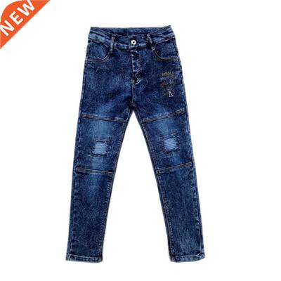 IENENS Autumn Boy's Jeans Clothes Kids Cowboy Pants Children