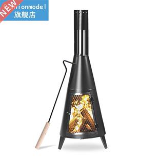 Outdoor Indoor Chiminea Heater Stove Chimney Wood Charcoal F