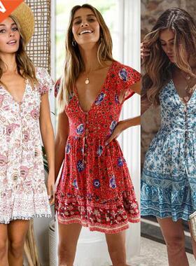 2022 women holiday dress casual skirt each maxi dress沙滩裙