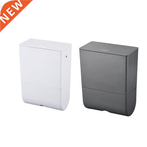 Wall Mounted Trash Can with Tissue Box for Kitchen Household