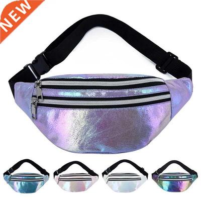 New Holographic Fanny Pack Hologram Waist Bag Laser PU Beach