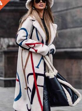 utumn Ldy Long Sleeve Jcket Winter Women Blend Wool Cot