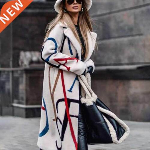 utumn Ldy Long Sleeve Jcket Winter Women Blend Wool Cot