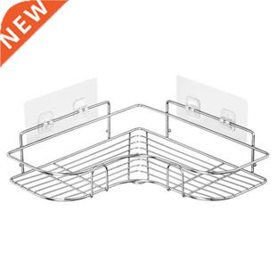 Stainless Steel Shower Corner Adhesive Shelf athroom Organi