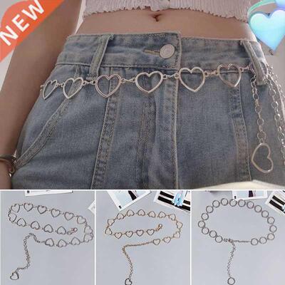 105cm Waistband Pants Classic Waist Chain Love Heart Hollow