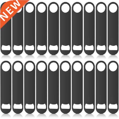 20 Pack Flat Bottle Opener Stainless Steel Beer Openers