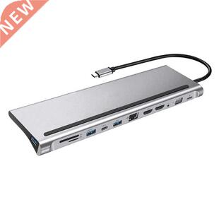 USB C HUB To HDMI 12 In1 VGA RJ45 Gigabit Ethernet Power Ada