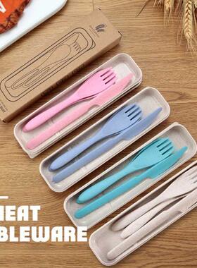 pcs/set Travel Cutlery Portable Cutlery Box Japan Style Whe