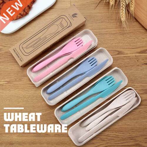 pcs/set Travel Cutlery Portable Cutlery Box Japan Style Whe