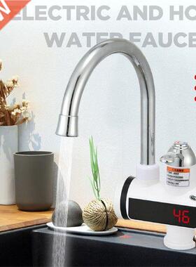 220V EU Plug Electric Faucet Water Heater Kitchen Tankless