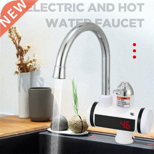 220V EU Plug Electric Faucet Water Heater Kitchen Tankless