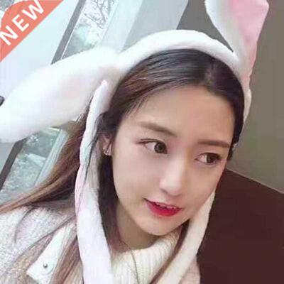 2022 NEW Rabbit Hat With Moving Ears Bunny Hat Ears Warm Plu