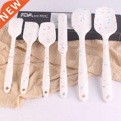 6pcs/set Silicone Cooking Utensils Cake Spatula Dough