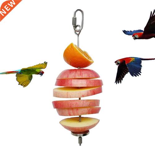 Bird Food Holder Stainless Steel Bird Foraging Feeder