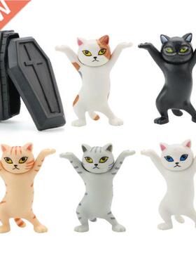 1 Set Lifted The Coffin Dancing Cat Pen Holders Mobile Phone
