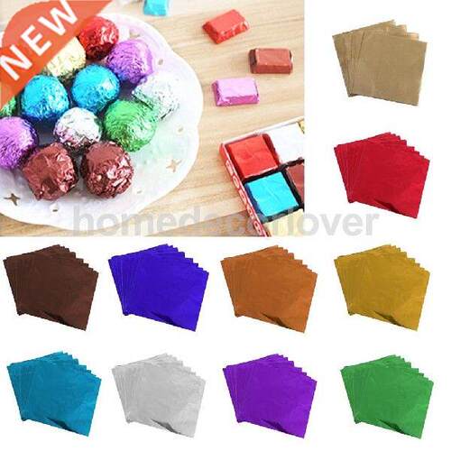 100Pcs of Chocolate Candy Sweets Wrapping Package Paper Alum