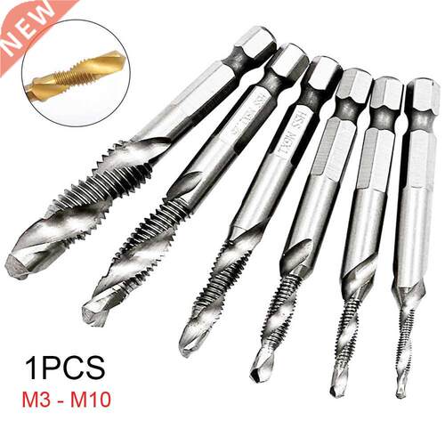 Tap Drill Titanium Plated Hex Shank HSS Screw Thread Metric