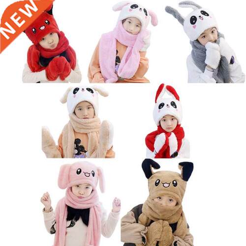 Jumping Ears Hat Kids Moving Ears Hat Adult Dog Plu Scarf