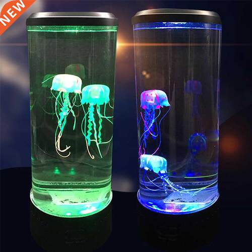 Electric Jellyfi Tank Table Lamp with Color Changing