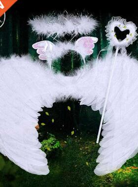 Christmas children's stage props large angel feather wings h