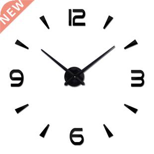 Brief Fashion Wall Clock For Living Room Design Acrylic Mirr
