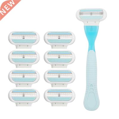 Safety Razor Women Female 3-Blades Shaving Blades T-shaped T