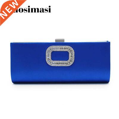 New blue and gold evening bags top quality day clutch bag e