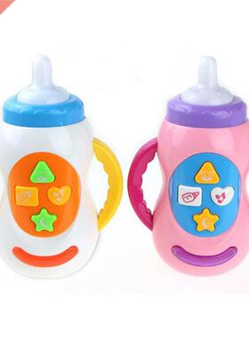 Baby Kids Safe Sound Music Light Milk Bottle Learning Musica
