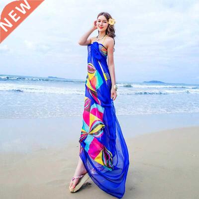 Pareo Scarf Women Beach Sarongs Beach ver Up Summer Chiffon