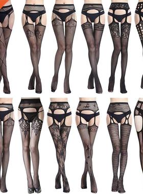 Plus Size Summer Lace Top Thigh High Tights Fishnet
