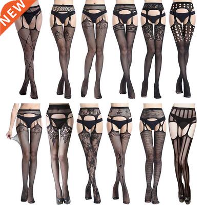 Plus Size Summer Lace Top Thigh High Tights Fishnet