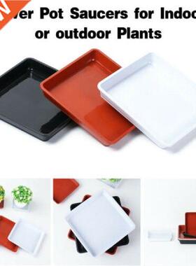 Square Flower Pot Indoor Outdoor Drip Trays Plant Saucer