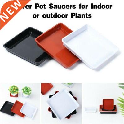 Square Flower Pot Indoor Outdoor Drip Trays Plant Saucer