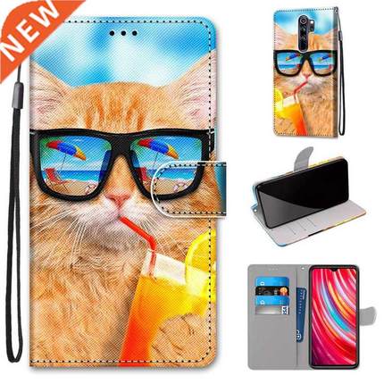 For Xiaomi Redmi Note 8 Pro 8T 8 t 8A case leather flip case