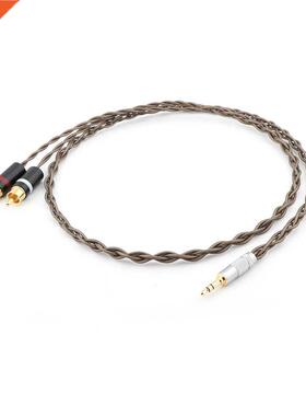 HI-End Odin Silver Plated 2RCA Audio Cable To .5mm Plug Aud