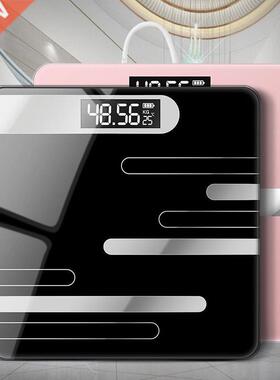 Weight Scale LCD Display Glass Bathroom Body Floor Scales Ba