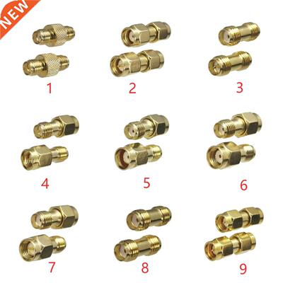 1pcs Connector Adapter SMA RP-SMA to SMA RPSMA Male Plug &am