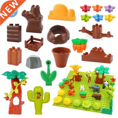 Farm Plant Model Blocks ree Stone Flower Pot Stump Grass Acc