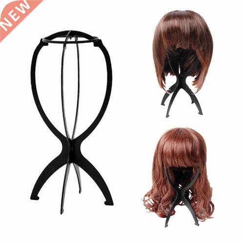 Black Rose Red Wig Holder Stand Storage Support Display
