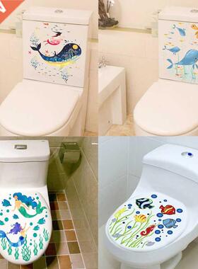 Selife Fish Toilet Set Stickers Home Decortion Diy Flower