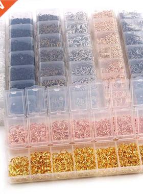 One Set ox 3 4 5 6 7 8 10mm 8 Colors Open Jump Rings Split