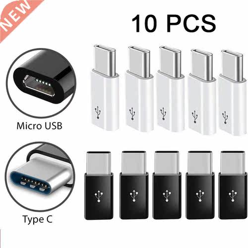 10 Pcs USB .1 USB-C Type C Male to Micro USB Female Adapter