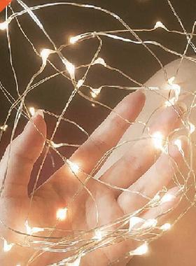 Led Fairy Lights Copper Wire String 1M 2M Holiday Outdoor La