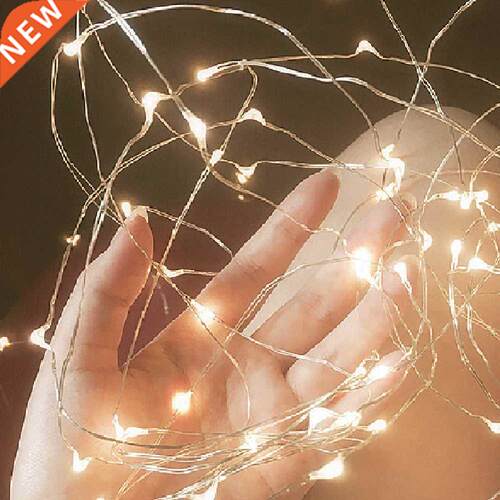Led Fairy Lights Copper Wire String 1M 2M Holiday Outdoor La