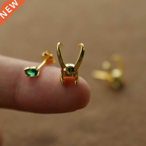 925 Sterling Silver Loki Helmet earring Avenger Charm Superh