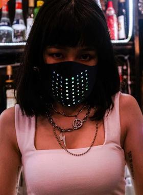 Voice Control Mask Party Dynamic Talking Faux Face Mask Brea