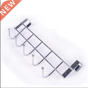 5 Hooks Mounted Rack Hanger Clothes Robe Hook Key Coat Hol